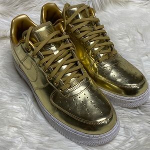 Olympic Gold Air Force 1s